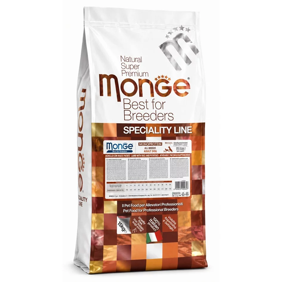 Monge Monoprotein Bárány Rizs és Burgonya