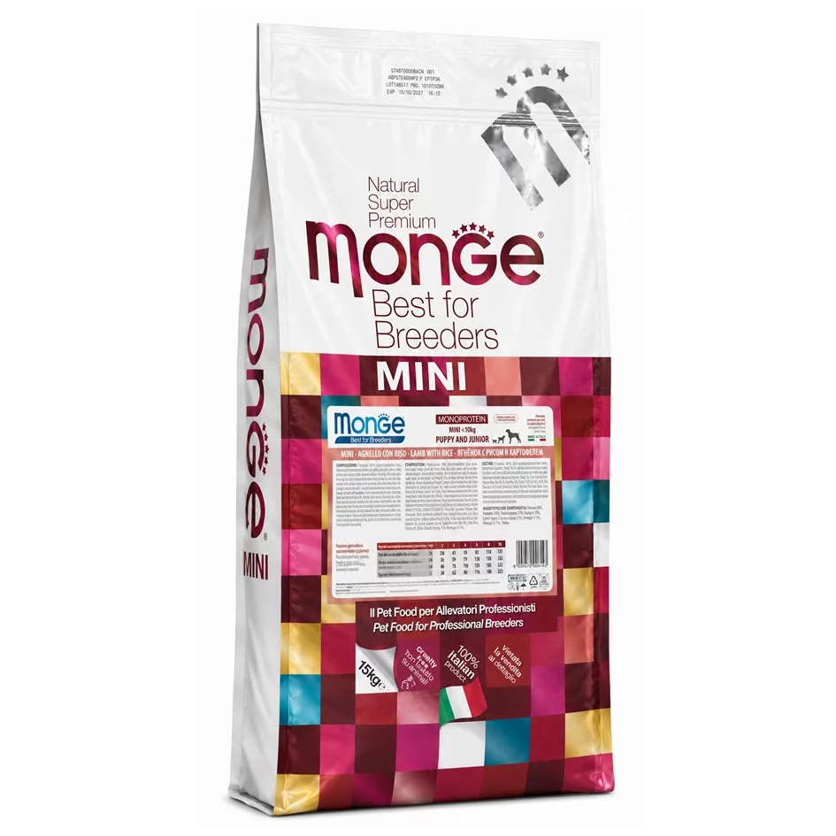 Monge Monoprotein Mini Puppy Bárány és Rizs