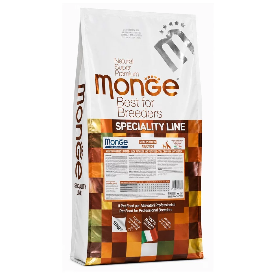 Monge Monoprotein Kacsa Rizs és Burgonya