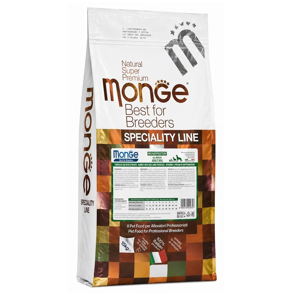 Monge Monoprotein Nyúl Rizs és Burgonya